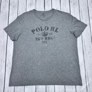 Men’s Polo Ralph Lauren Grey Short Sleeve T-Shirt Size Large